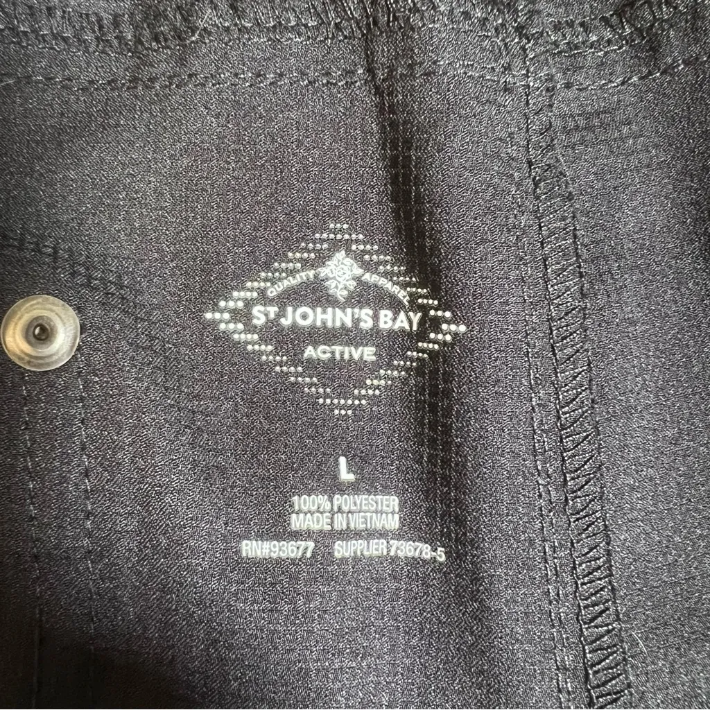 St. John’s Bay Active Black Cargo Jogger Pants - Image 7