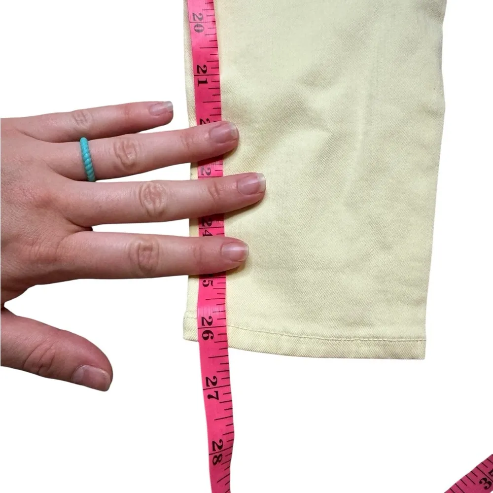 NWT L'agence Pale Yellow Jeans Size 25 - Image 4