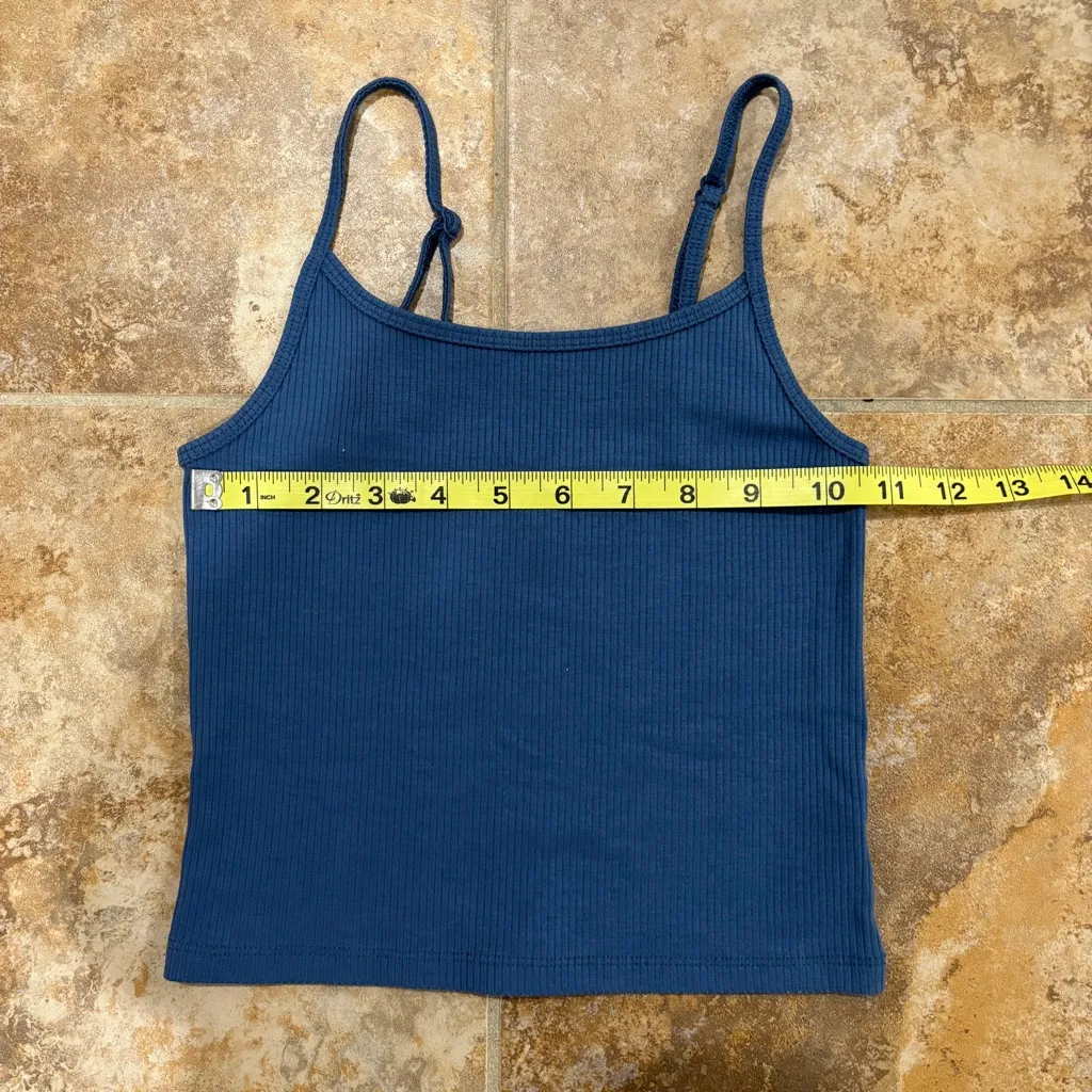 American Eagle Ribbed Spaghetti Strap Cropped Tank Tops - Bundle of 3 - Image 2