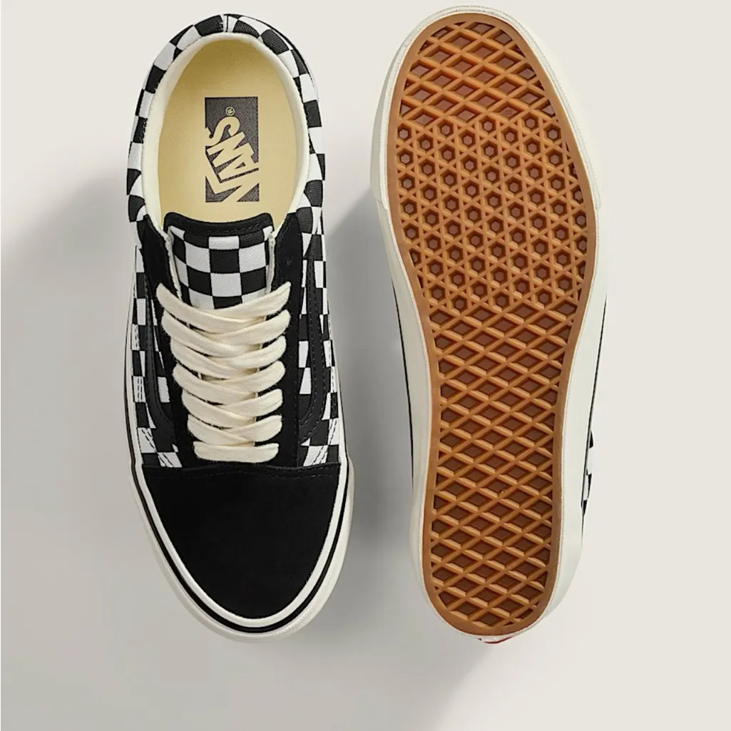 Vans Premium Old Skool Checkerboard Shoe Women 8.0 US Mens 6.5 US - Image 5