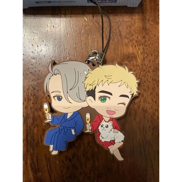 Yuri On Ice Yuri‎ Viktor Yurio Duo Rubber Strap Keychain #3 - Image 2