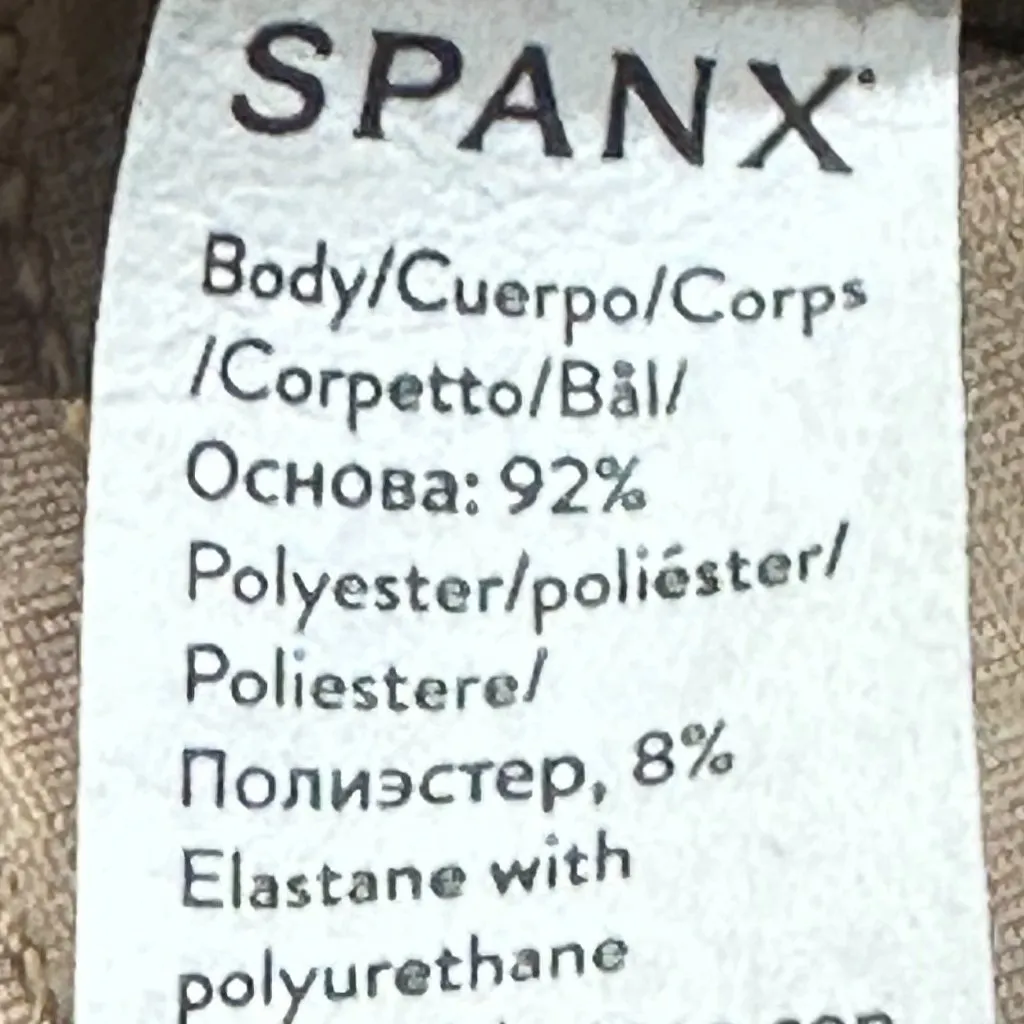 SPANX Leather Like Straight Leg Pull‎ On Pant Trousers Toffee Large Style 20528R - Image 6