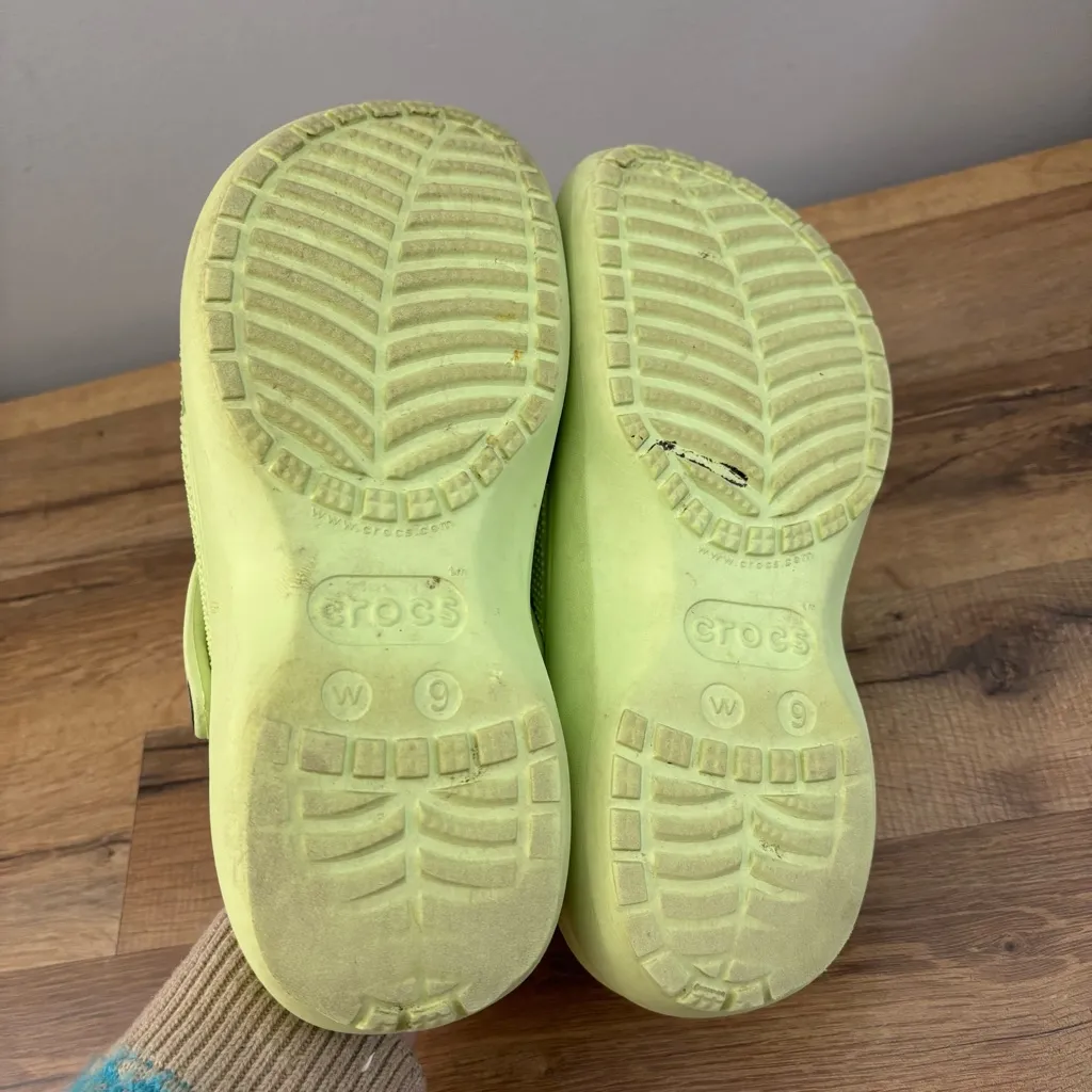 Crocs Classic Platform Clog Celery Green Women’s - Image 8