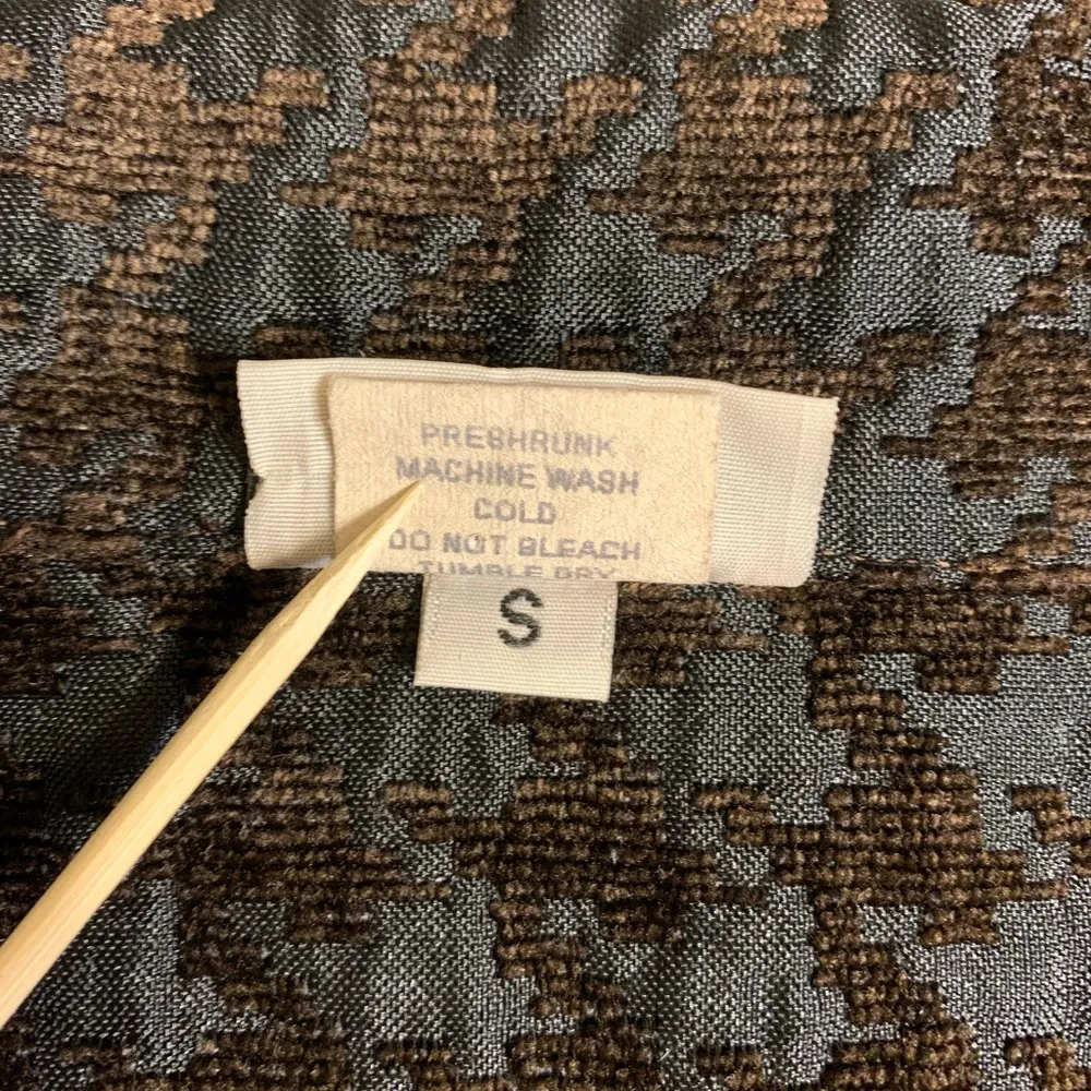 Habitat Jacket‎ Womens Small Textured Artsy Buttons Collar Lagenlook Made in USA - Image 3