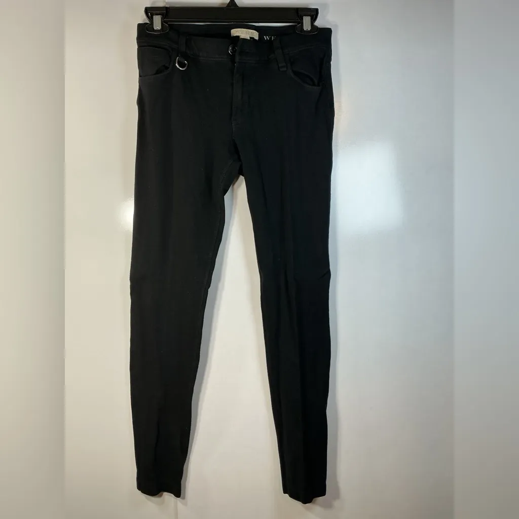Burberry Black Pants with Silver Button - Image 2