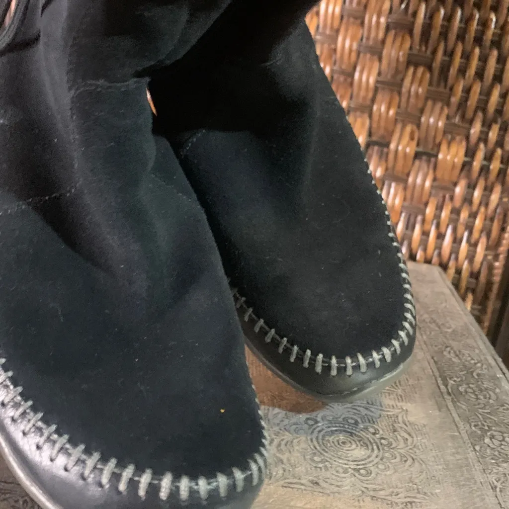 The North Face Black Suede Boots Size 6.5 - Image 4