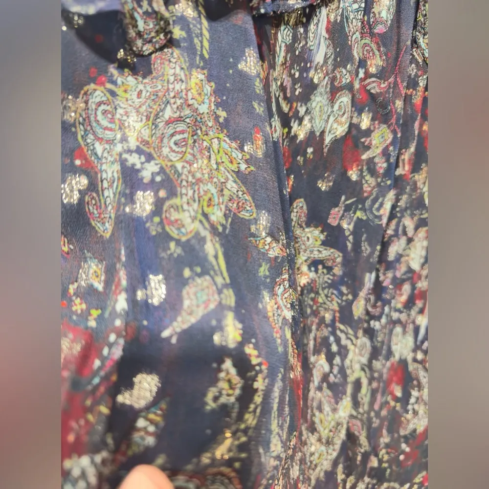 NWOT IRO Somov metallic paisley print halter dress size 42 or US size 10 - Image 7