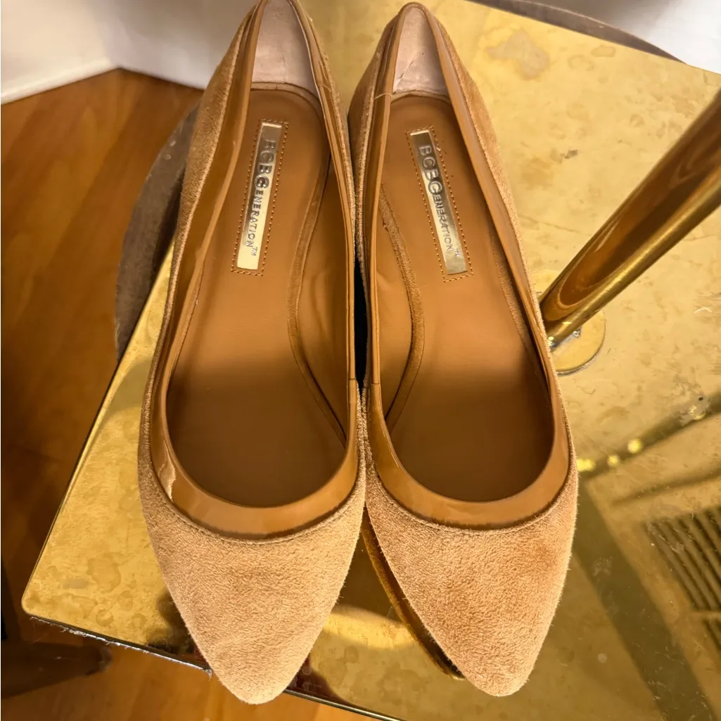 BCBGeneration Brown Suede Flats 7 - Image 5