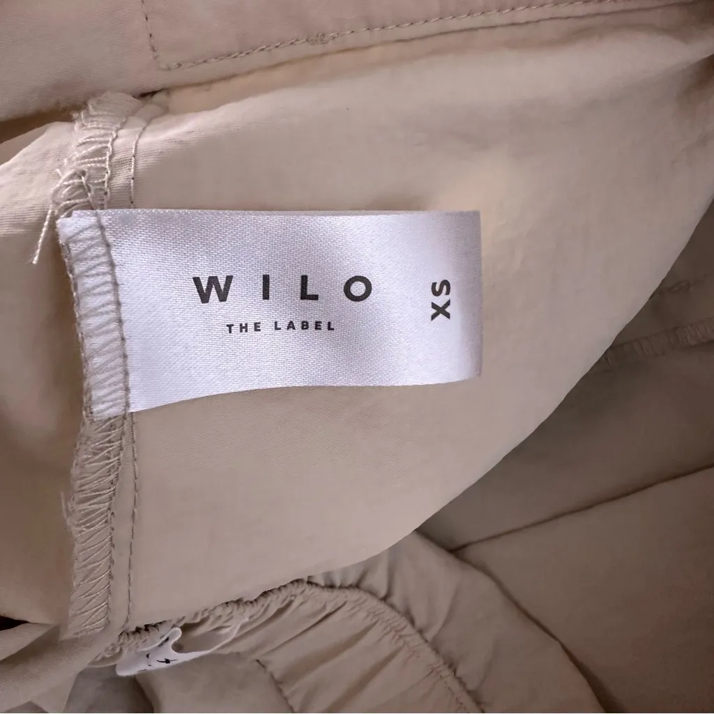 Wilo The Label Parachute Cargo Pants Size XS Tan - Image 5