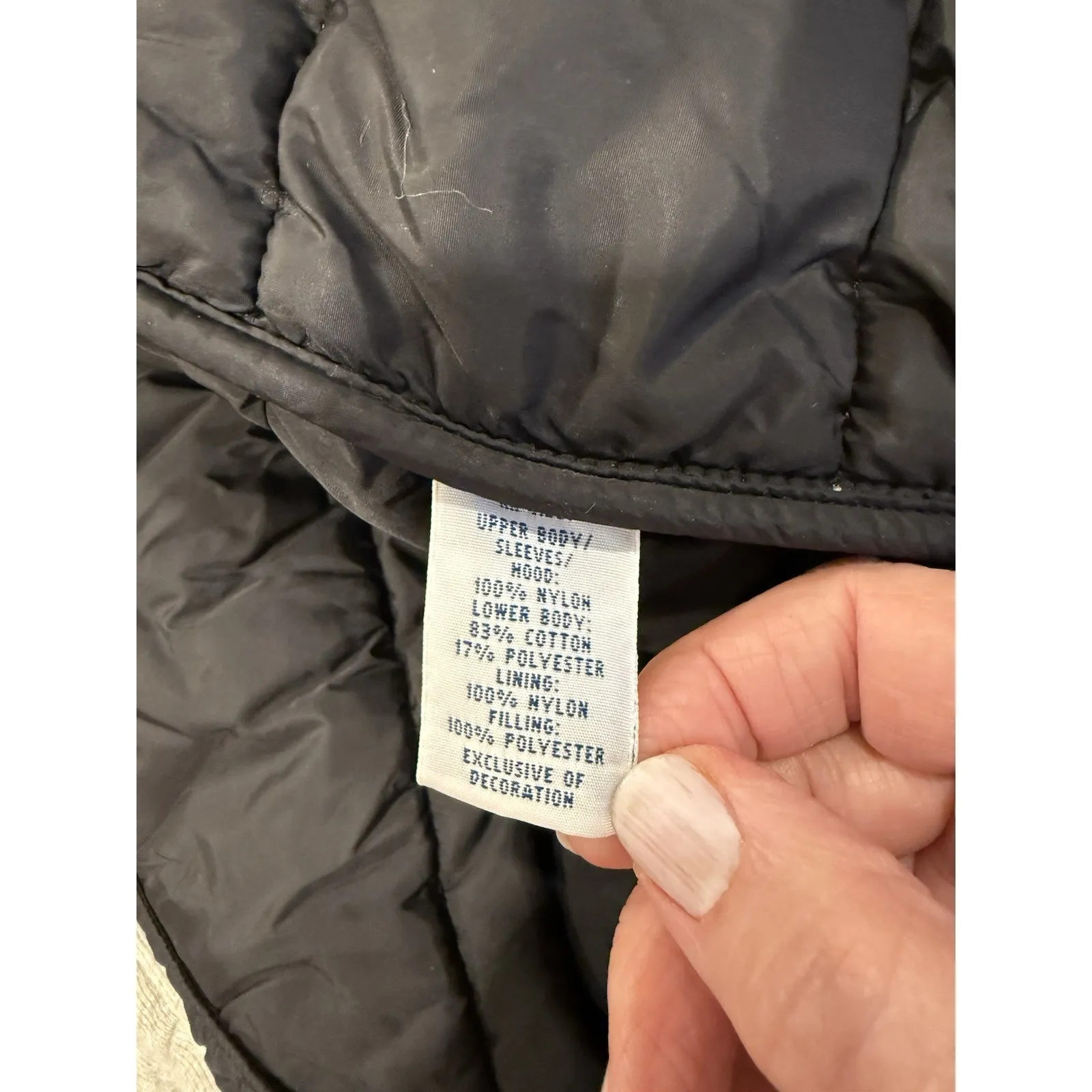 Rare Polo Ralph Lauren Full Zip Hybrid Quilt Fleece Hoodie Jacket XL Puffer - Image 7