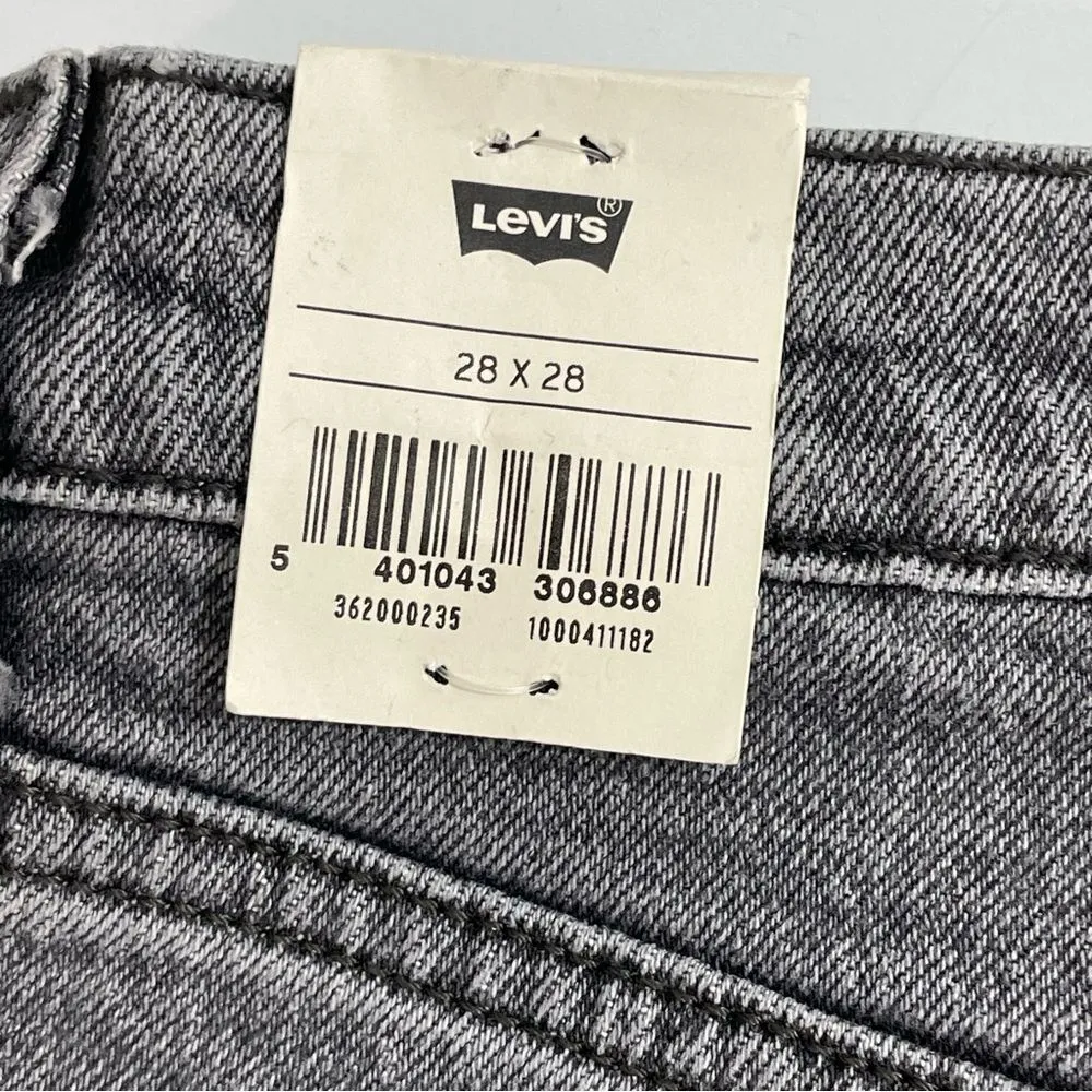 NWT Levi’s Premium 501 Original Cropped Jeans Size 28x28 Faded‎ Black Wash - Image 8
