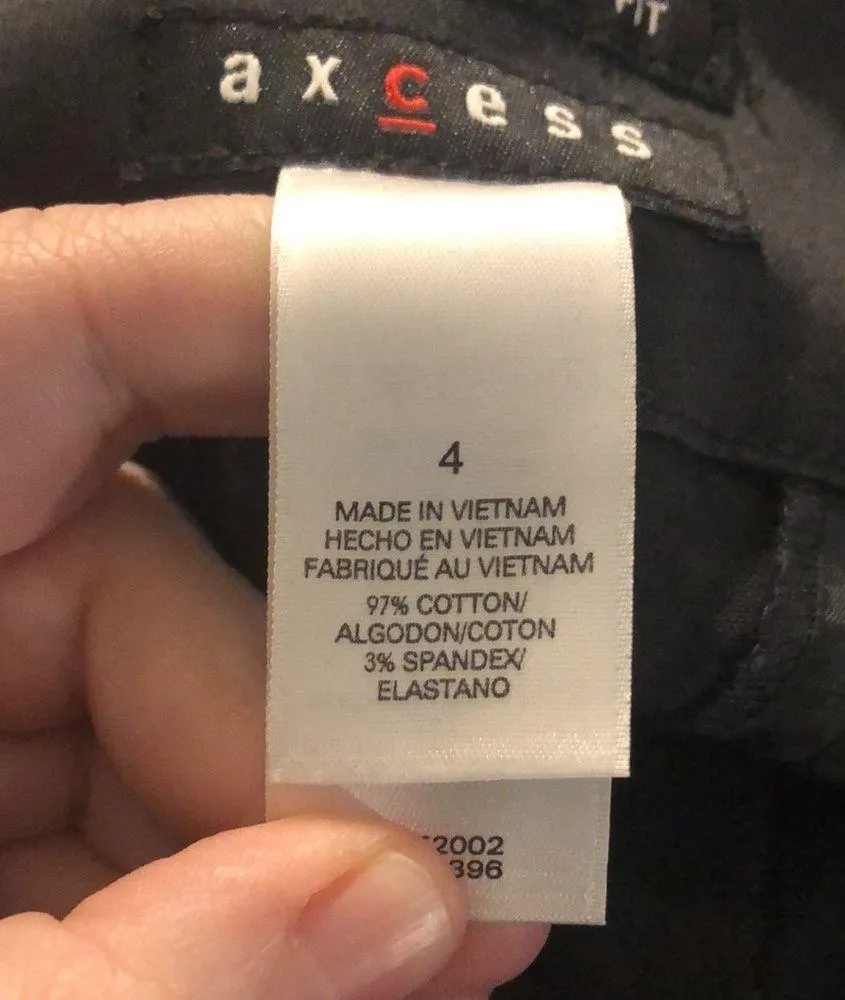 🔹4 for $30 Axcess Stretch Metro Fit Dress Capris, size 4 Gray - Image 7