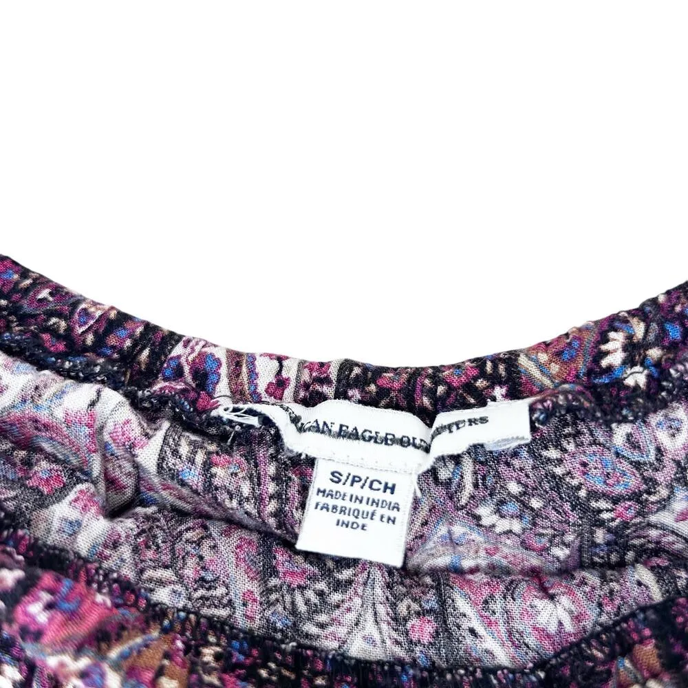 American Eagle Printed Flounce Top Maxi Dress Sz S - Image 3