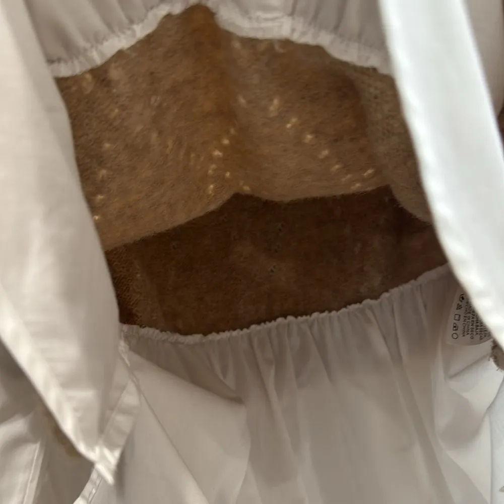 Altar’d State One Piece V-Neck Cropped Sweater Vest and White Button-Up Shirt - Image 7