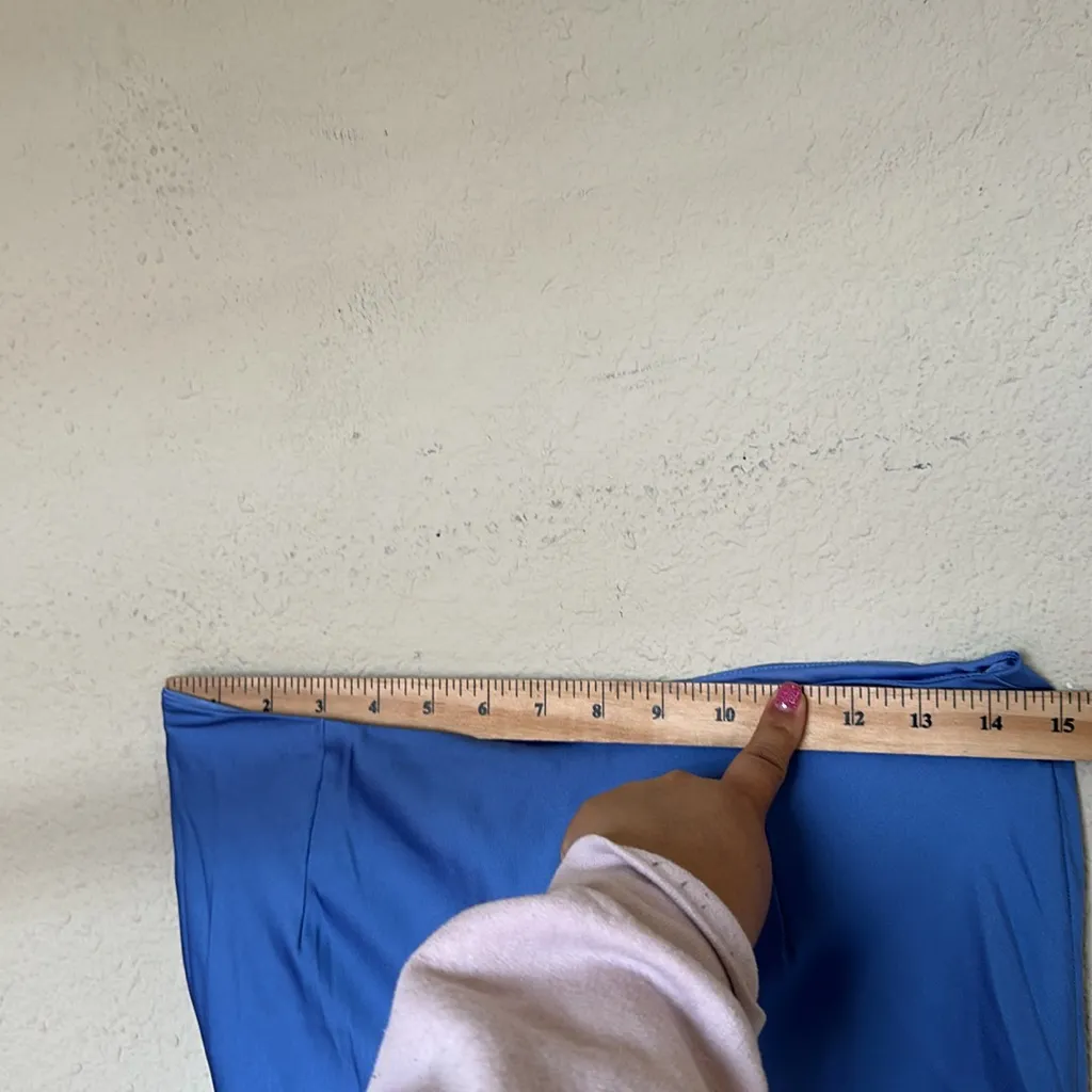 HOUSE OF CB 'Clara' Blue Satin Bias Cut Midi Skirt‎ NWOT Size S - Image 8