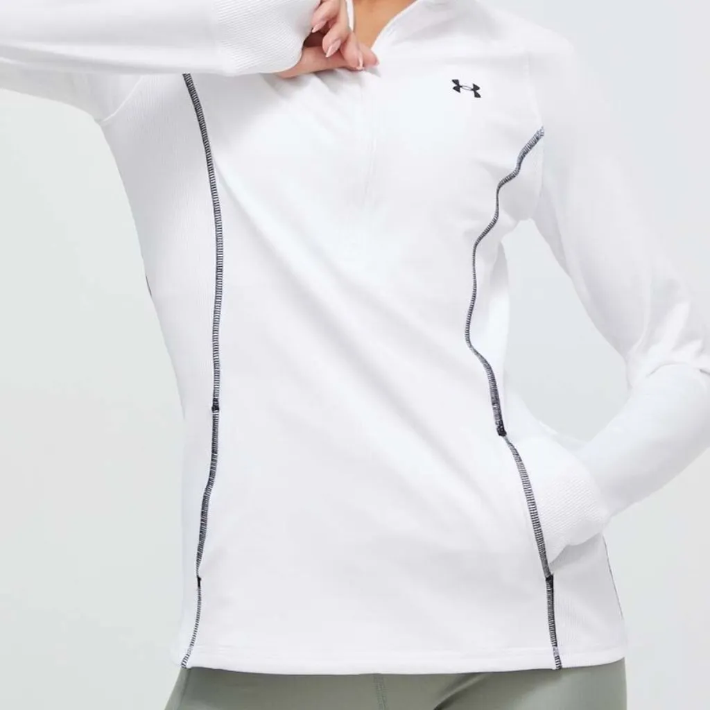 Under Armour - Women's Size XL Heatgear 1/4 Zip Fitted Pockets Long Sleeve - Image 3
