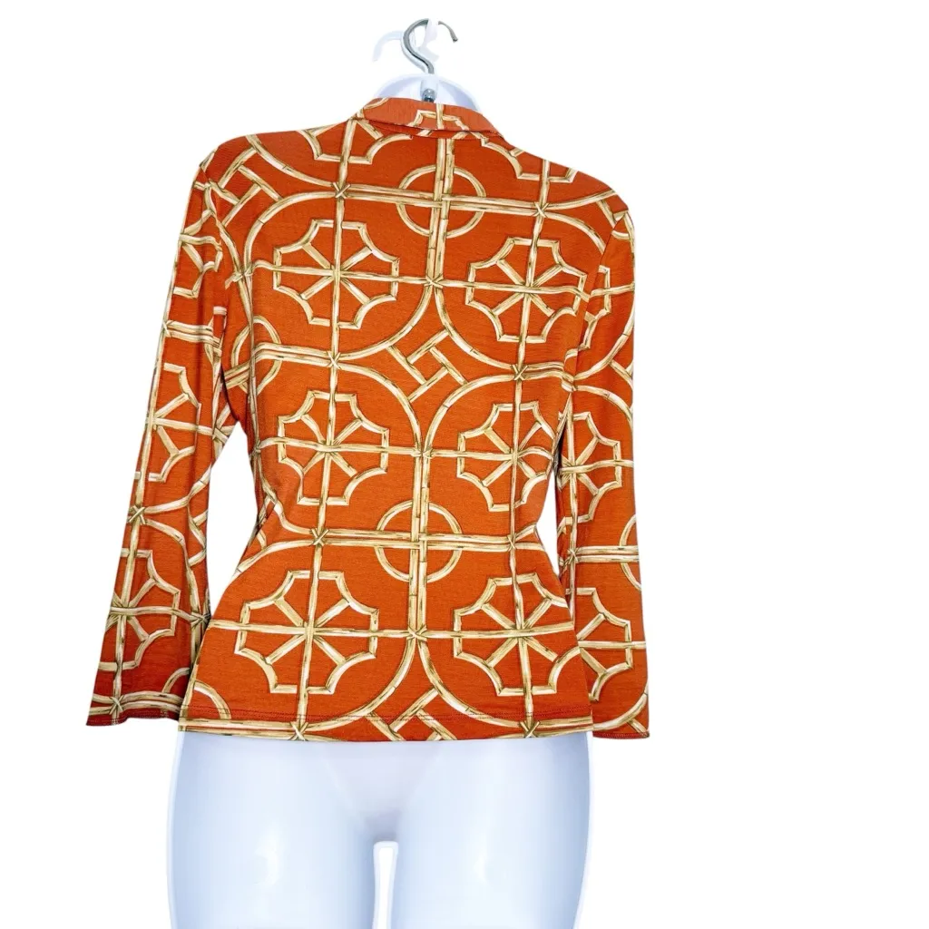 J. McLaughlin Silk Blend Regal Button Down Top‎ size XS - Image 6