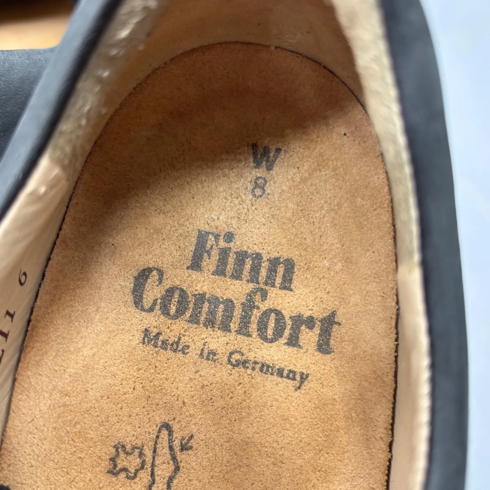 Finn Comfort Shoes Womens 8 Made in Germany Black Leather Comfort Oxford Walking - Image 5