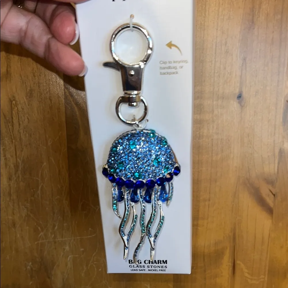 Piper K | Jellyfish Bag Charm 💎🪼💙 Blue - Image 5