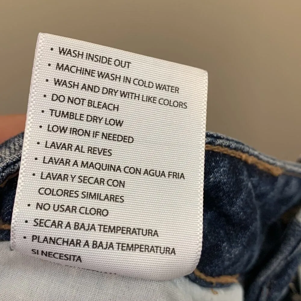 KanCan Beatrice Ultra High Rise Distressed/Ripped Boyfriend Jeans Blue Size 25 - Image 5