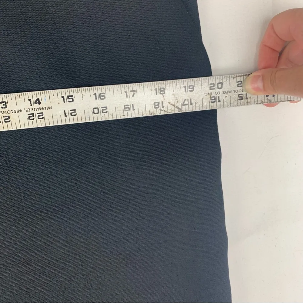 Babaton size 10 medium Black Sheath textured Dress V-Neck business casual - Image 9