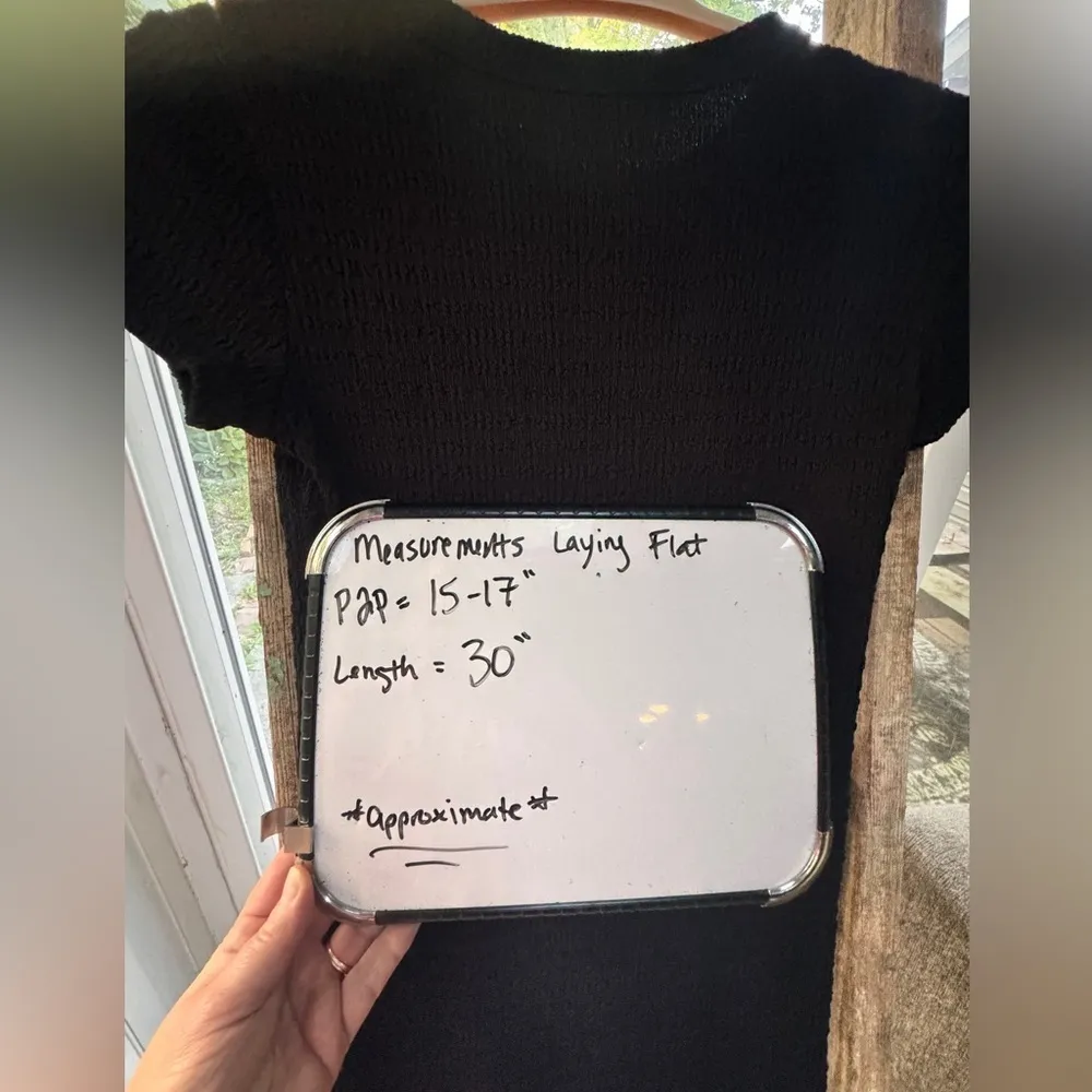 Elodie ribbed little black dress size S - Image 9