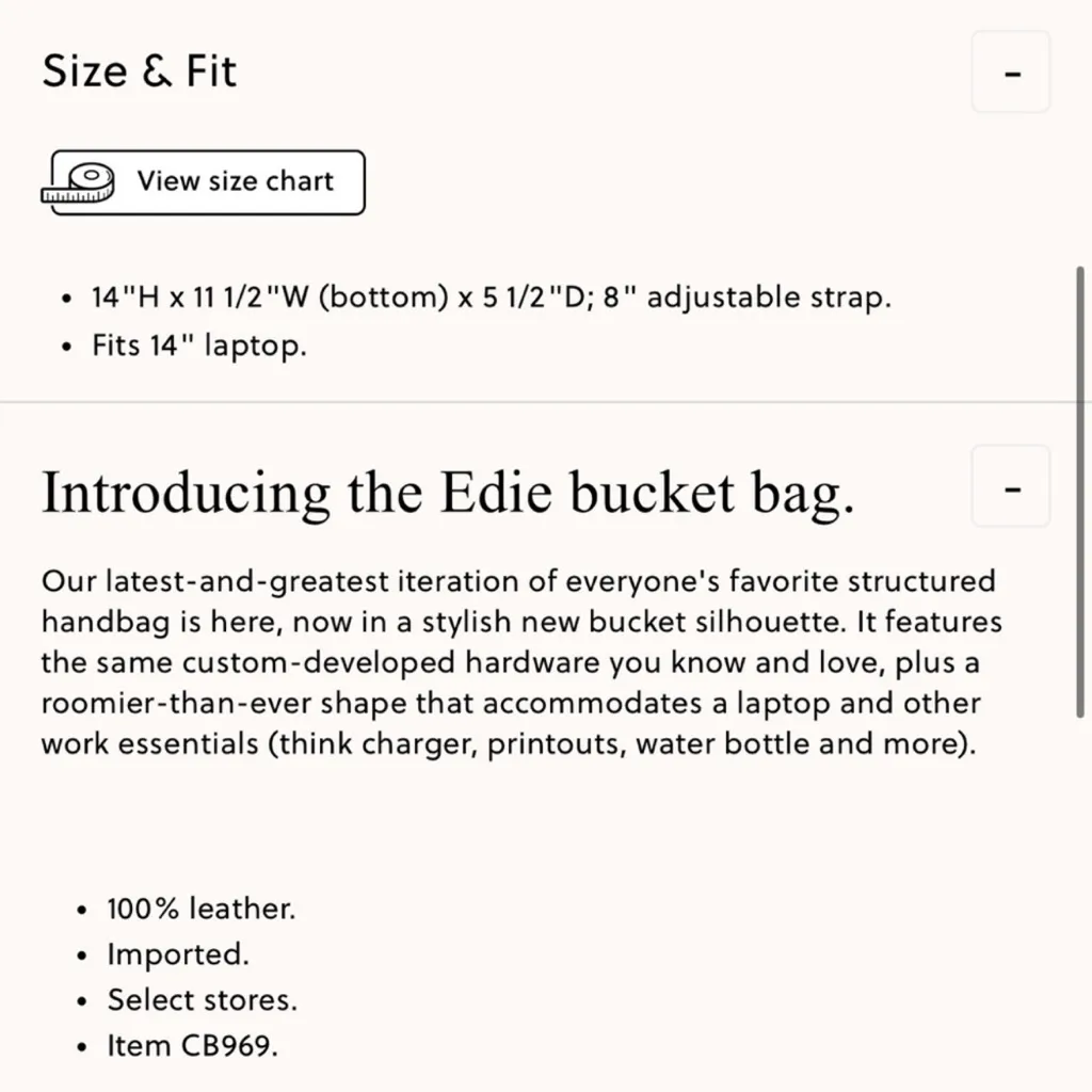 J.Crew Edie bucket bag in Italian leather - Image 8