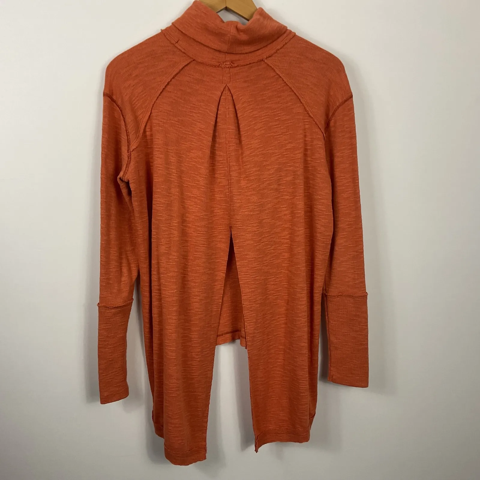 We The Free  Sienna Split Back Turtleneck Long Sleeve Top S - Image 2