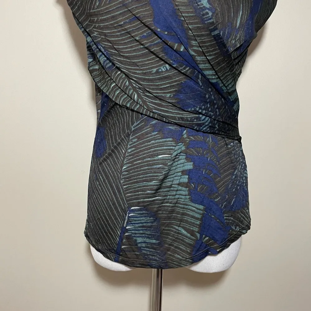 MaxMara Multicolor Printed Stretch Wrap Top - Image 3