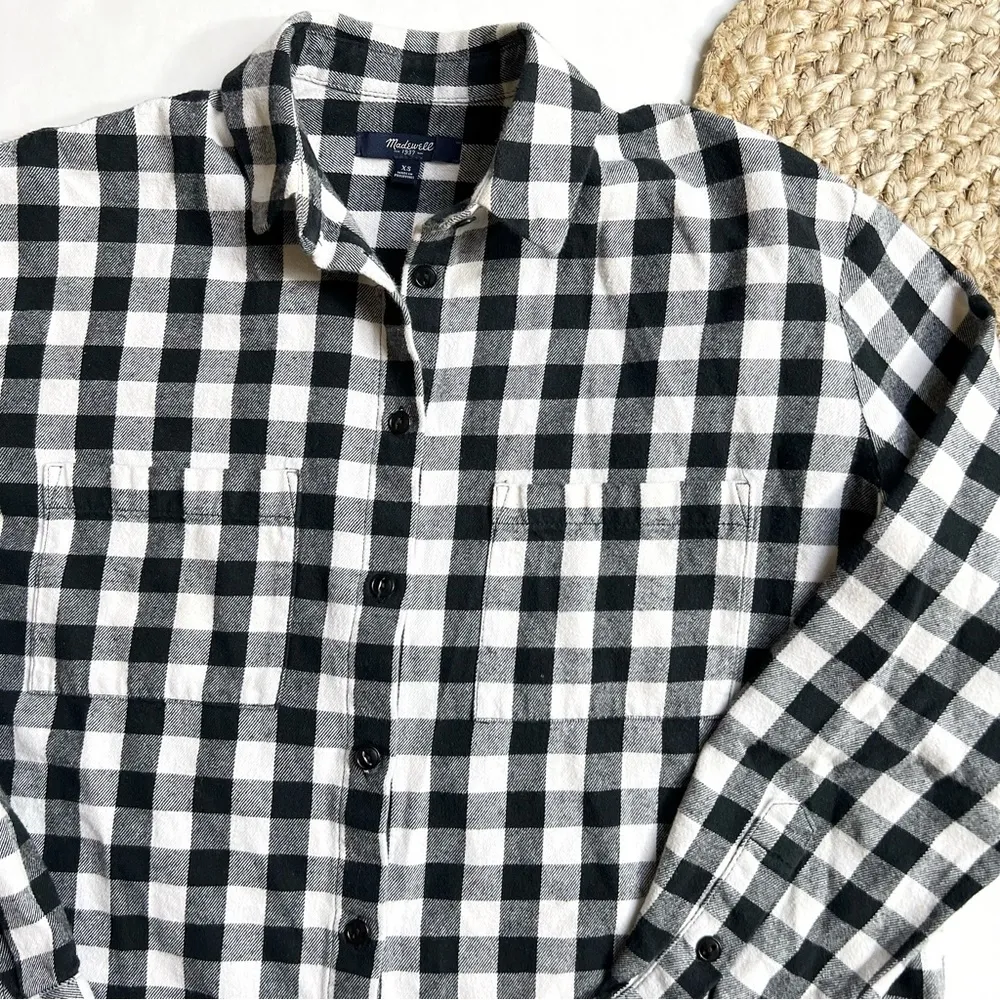 Madewell Buffalo Plaid Flannel Button Down Shirt - Image 2