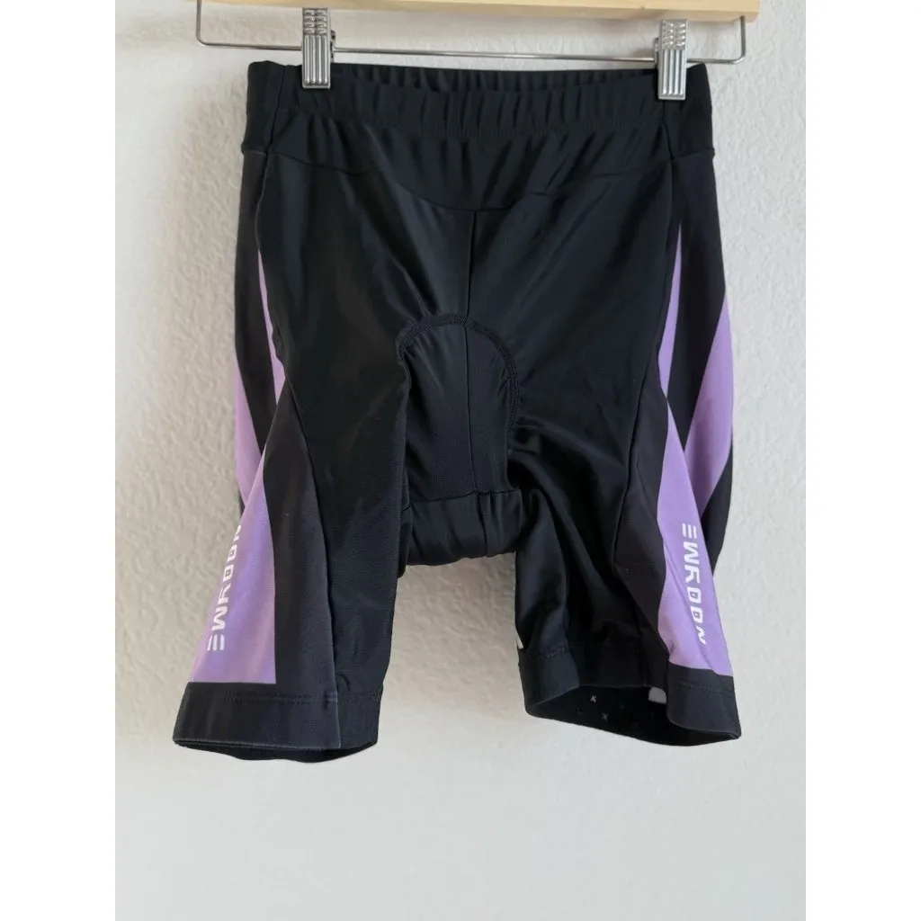 NOOYME Women’s‎ Cycling Bike Shorts 3D Padded Black Purple Size Small Comfort - Image 6