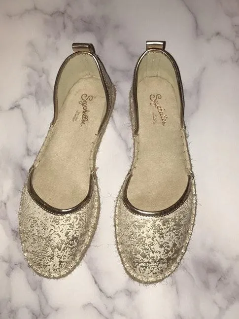 Rose Gold Espadrille Slide Sandal 7 - Image 4