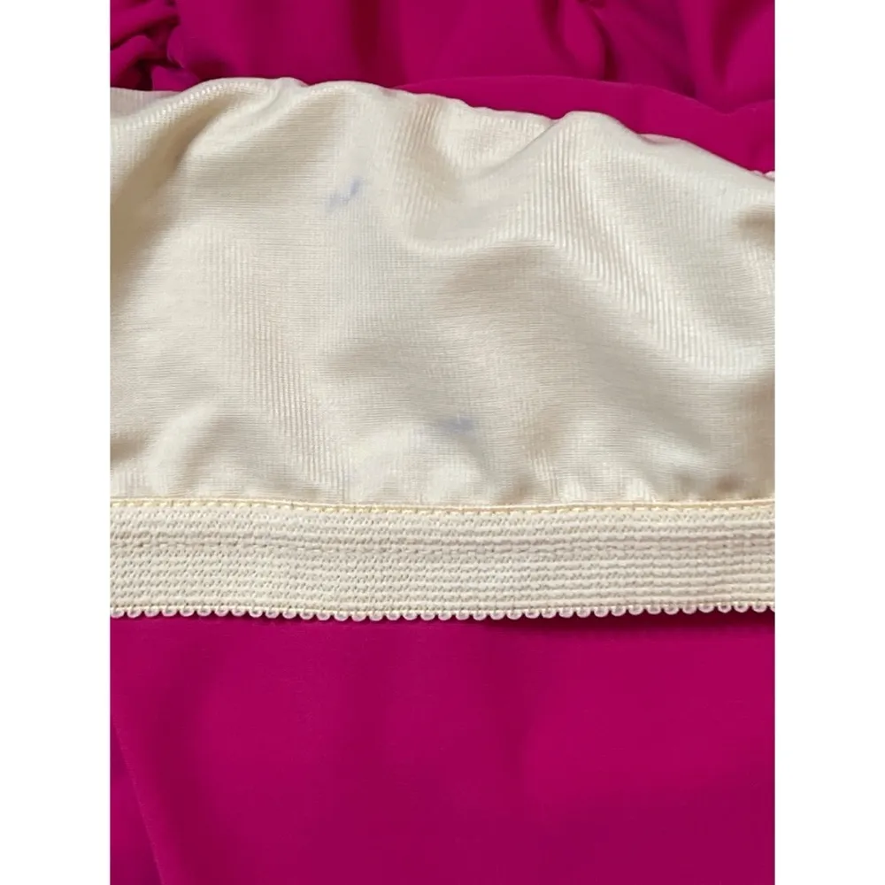 Miraclesuit Magenta Ruched Swimwear Tankini Top Sz 14 Women - Image 10