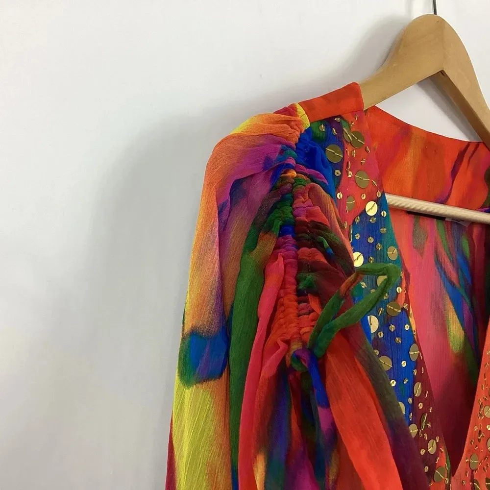 Natori Bengal Multi Swim Coverup Size XS/S - Image 5