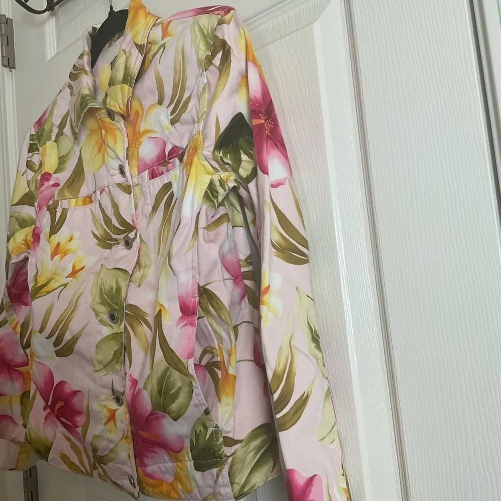 Caribbean Joe Size Small Floral Jacket with pockets - Image 5
