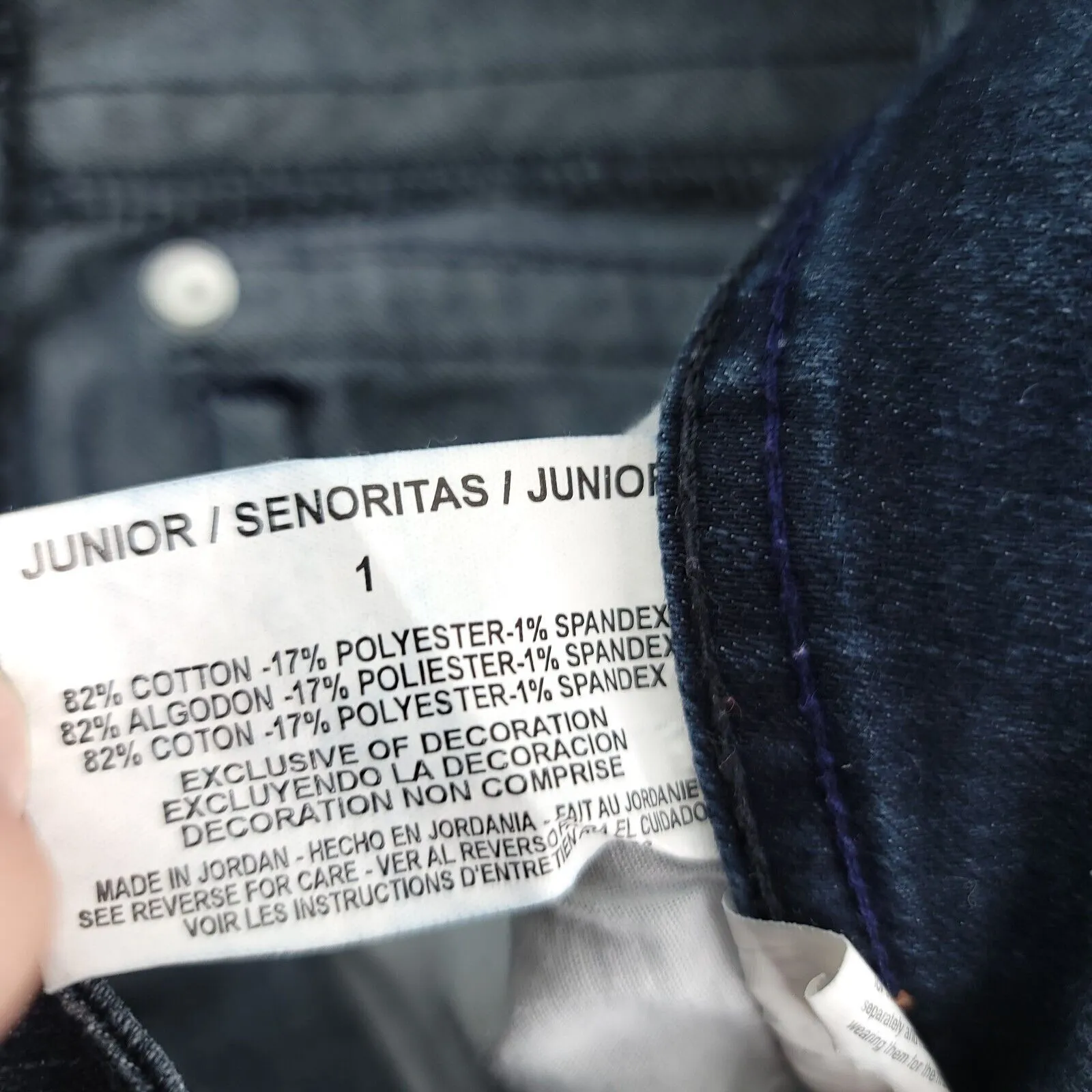 Grane Jeans Womens 1 (27x30.5) Blue Darcy Super Low Rise Skinny Dark Wash Y2K Size undefined - Image 7