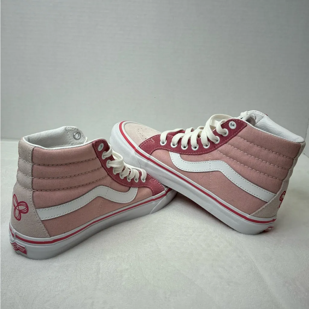 ARITZIA TNA x Vans Limited Edition Sk8 Hi 38 Dx High Top Lace Up Pink Sneakers - Image 8