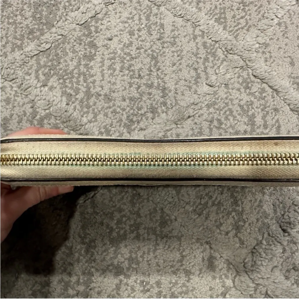 Gucci Ivory Flora Print Zippered Wallet Ophidia - Image 2