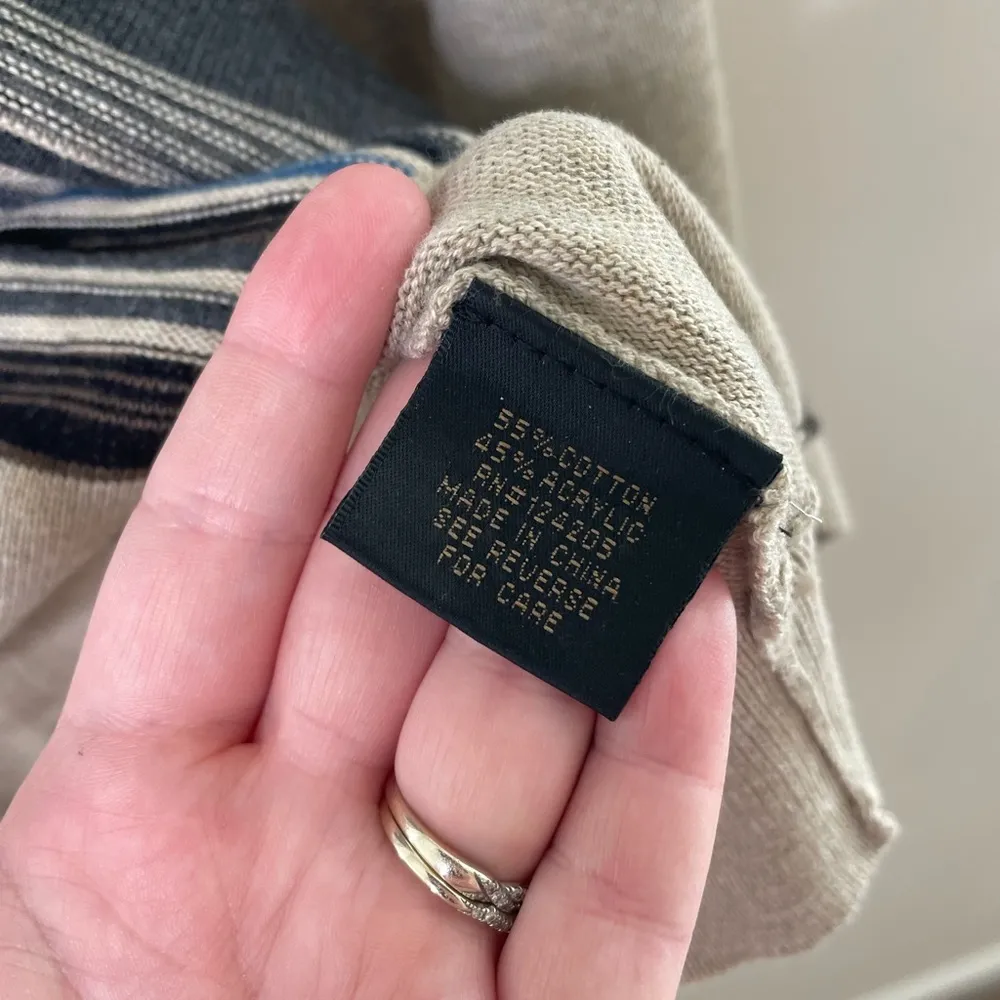 F/X Fusion Brown Striped 1/4 Zip Pullover XLT Size XL - Image 4