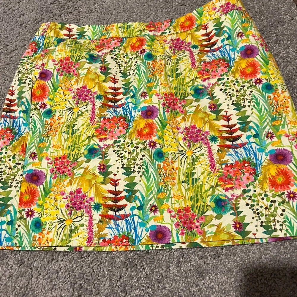 J Crew Liberty Tresco Floral Postage Stamp Mini Skirt size 6 - Image 10