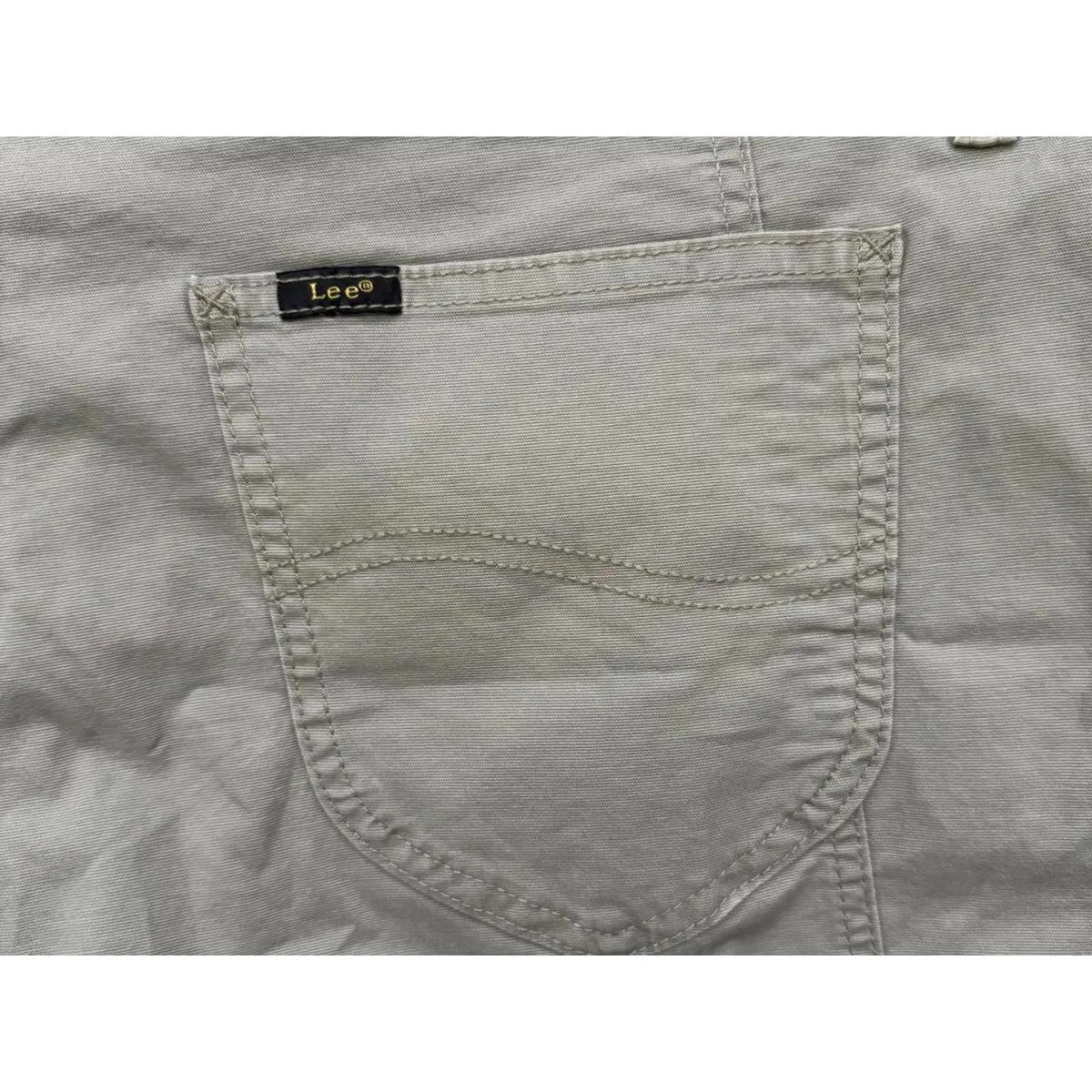 NEW Lee Women's Bermuda Shorts Size 16 XL Khaki Pockets Summer Cotton Elastane - Image 5