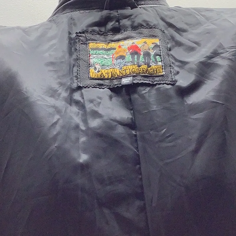 70’s Vintage Size Small Leather Elegant Black Women’s Trench Coat. Preloved - Image 13