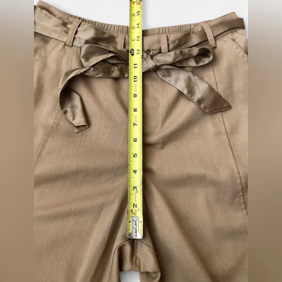 NWT Heartloom Women’s Tan Cargo Pants Cotton Blend with Adjustable Ankles Size L - Image 13