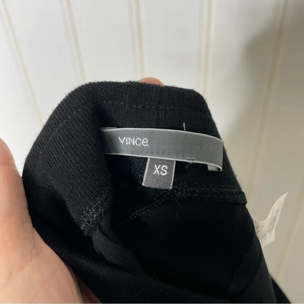 Vince Ribbed-Knit Pencil Skirt, Black Sz XS - Image 5