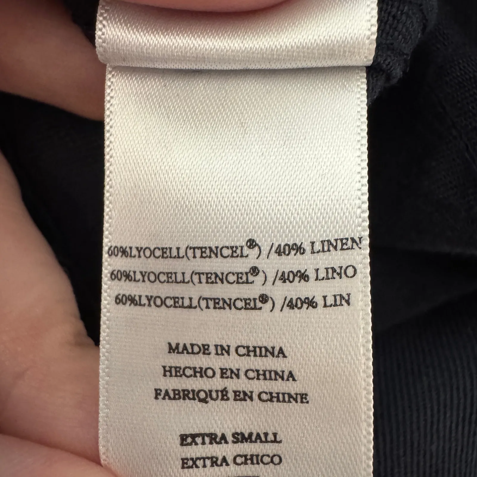 Rails Lancaster Indigo Stars Utility Jacket XS Navy Tencel Linen Drawstring Boho - Image 12