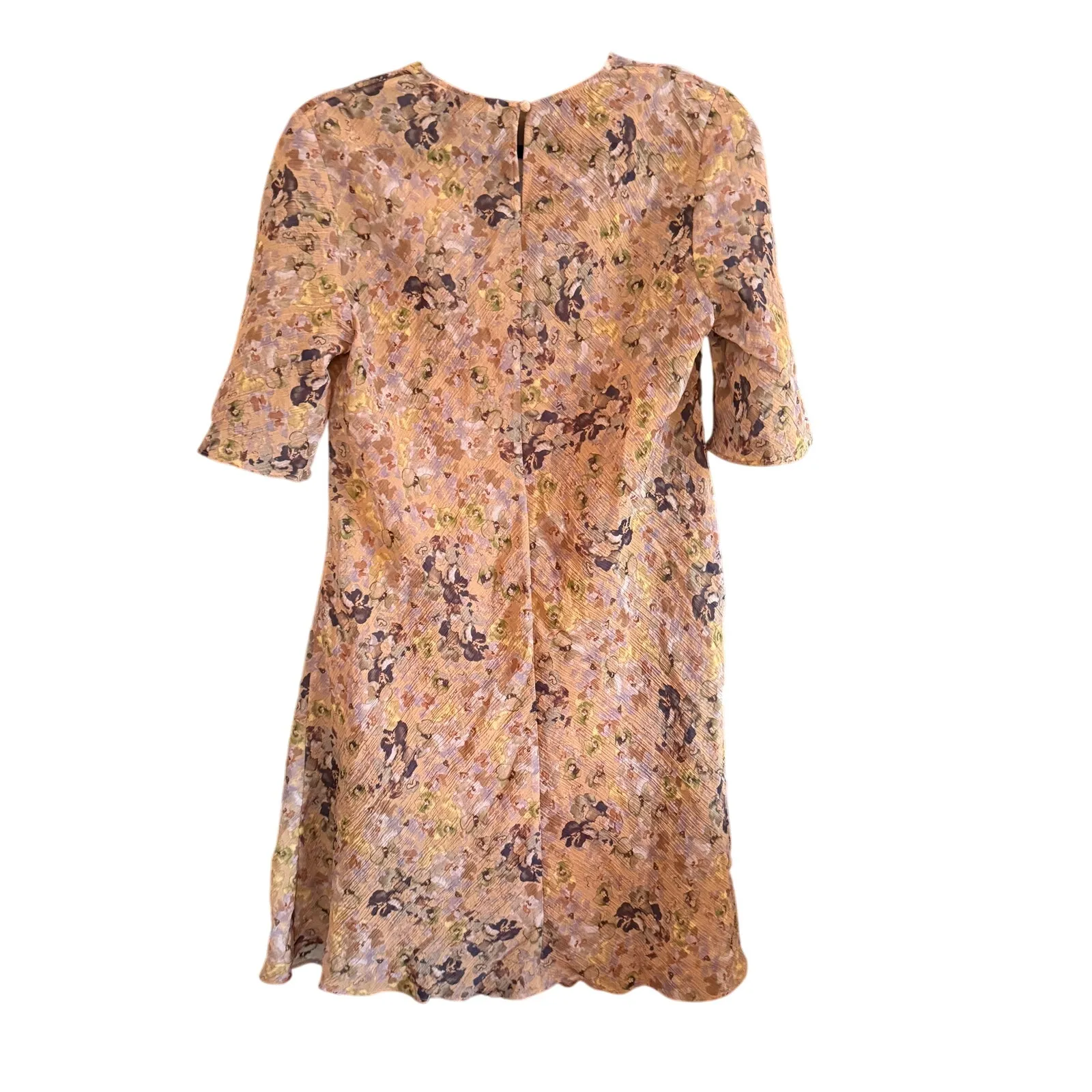 & Other Stories | Nadia watercolor Floral Crinkle Gauze Swing Dress Size 6 BNWT - Image 2