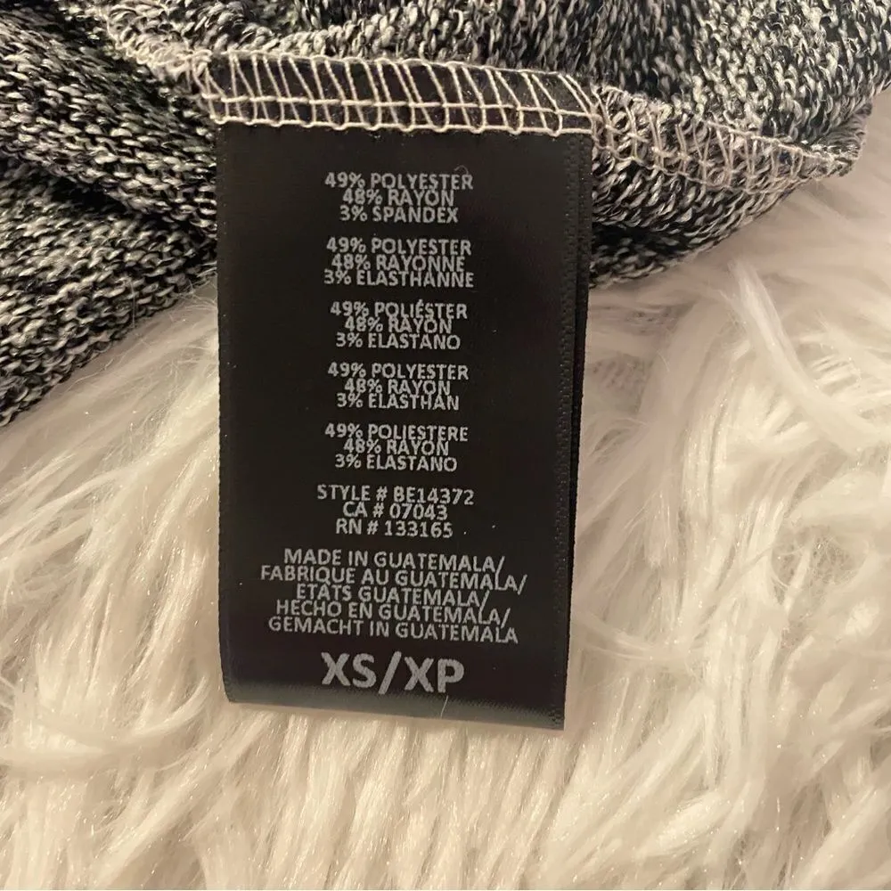 Anthropologie Eri + Ali Naples Off The Shoulder Knit Tunic in Gray Black NWT Ext - Image 6