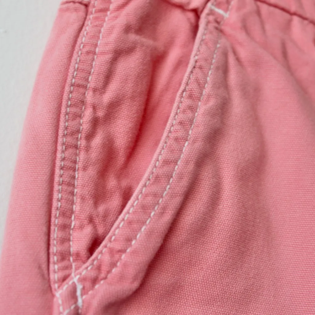 Roxy Vintage 2000's 100% Cotton Salmon Pink Knee-Length Bermuda Shorts 1 - Image 3