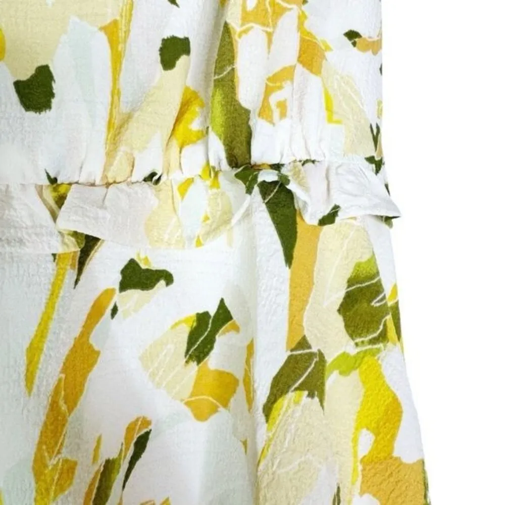 Chelsea28 Nordstrom Women's Yellow Floral Tiered Maxi Dress Size S NWT - Image 8