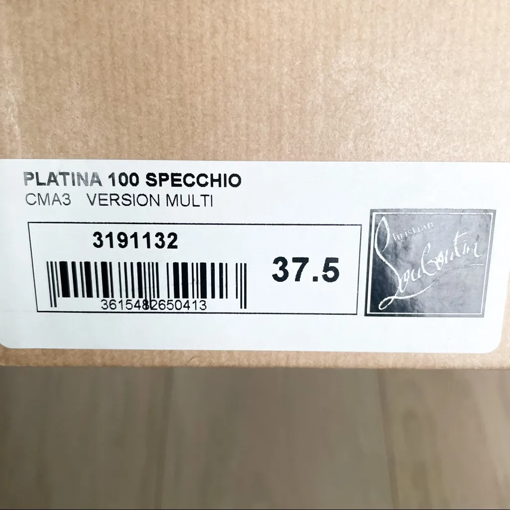 NWT Christian Louboutin Metallic 100mm Platina Specchio Leather Pumps Heels - Image 13